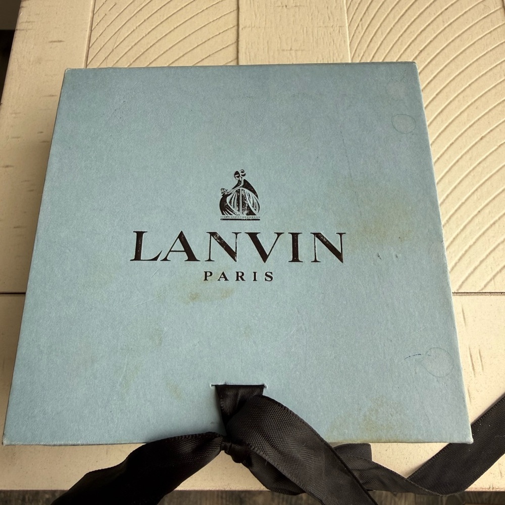 Lanvin Paris black crystal earring clip - Picture 11 of 15